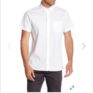 Calvin Klein grey men’s short sleeve button up